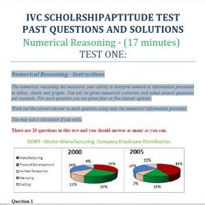 IVC Scholarship Past Questions and Answers