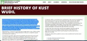 KUST Post UTME Past Questions and Answers