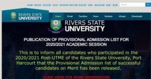 RSU Post UTME Past Questions and Answers