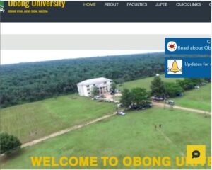Obong University Post UTME Past Questions and Answers