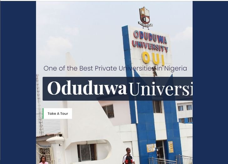 Oduduwa University Post UTME Past Questions and Answers